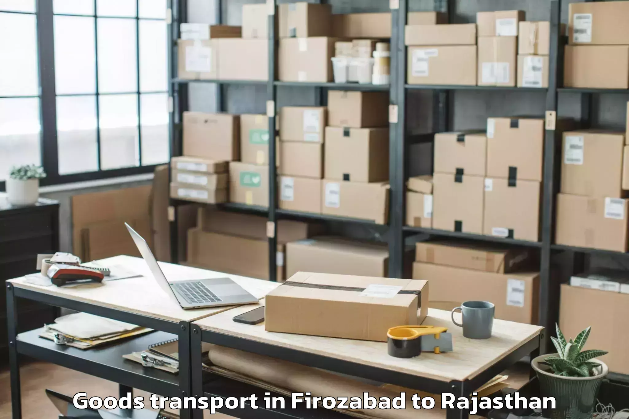 Book Firozabad to Parvatsar Goods Transport Online